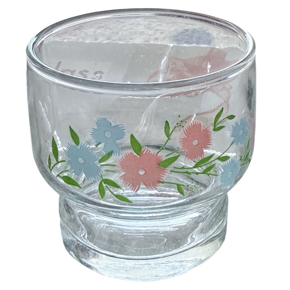 NEW Vintage Floral Glass Tea Set with Pitcher (G158/Storage) - Picture 4 of 9